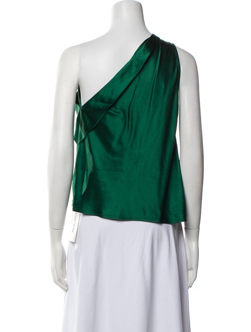 The Sei Silk One-Shoulder Crop Top