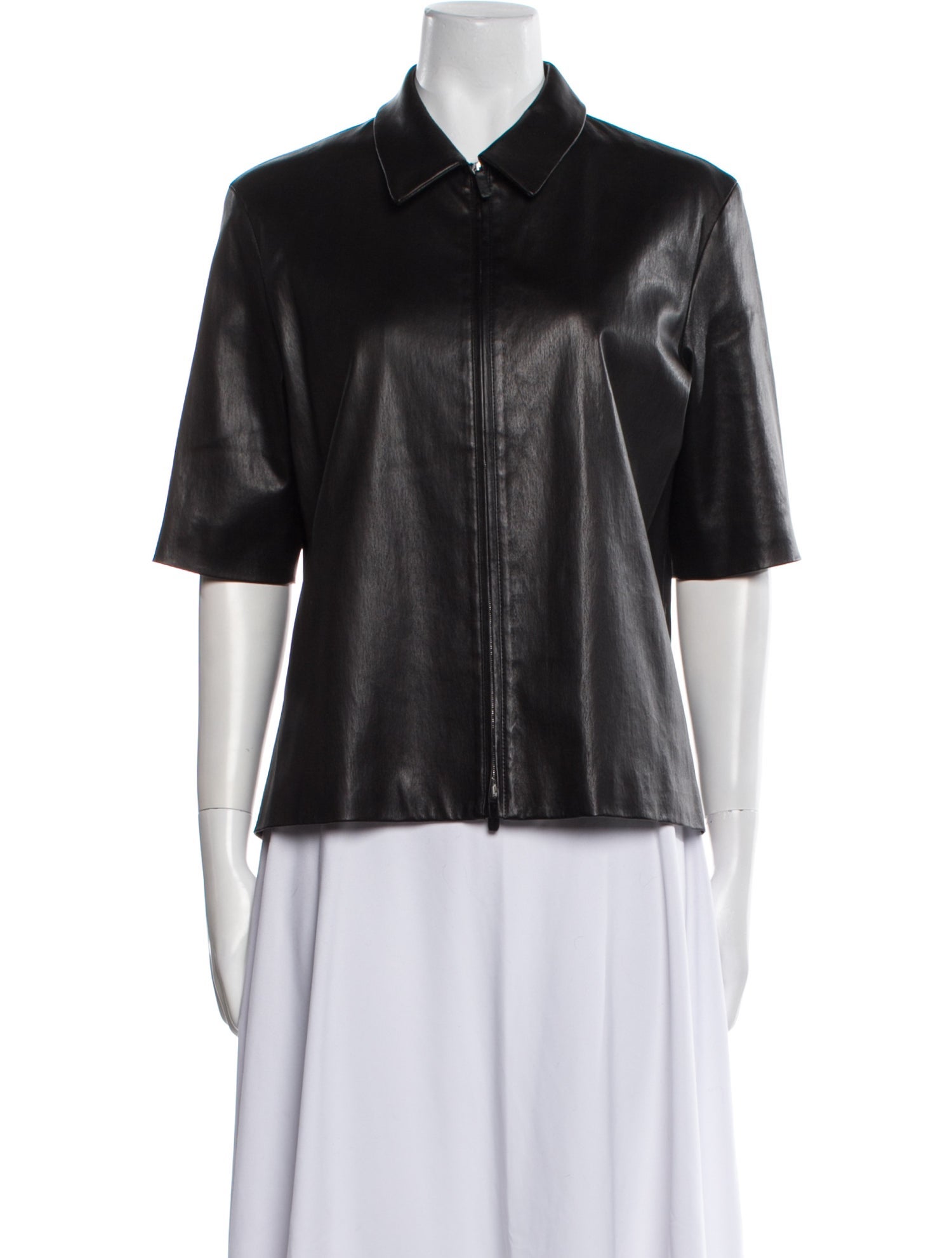 The Row Leather Evening Jacket