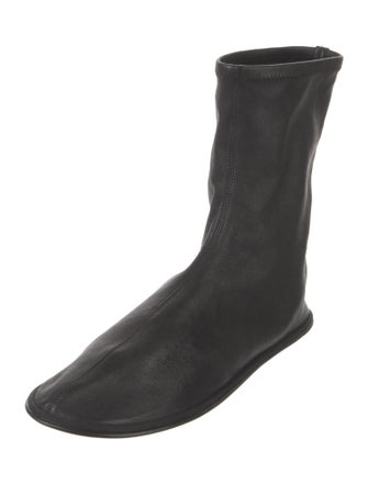 The Row Mid Sock Leather Boots