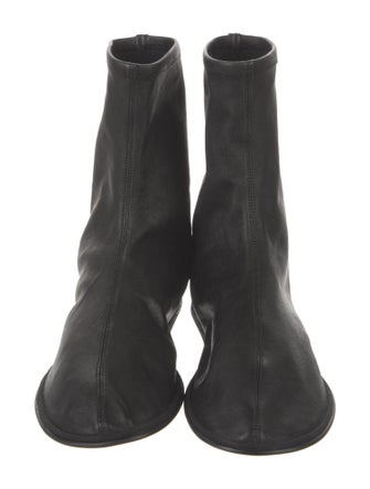 The Row Mid Sock Leather Boots