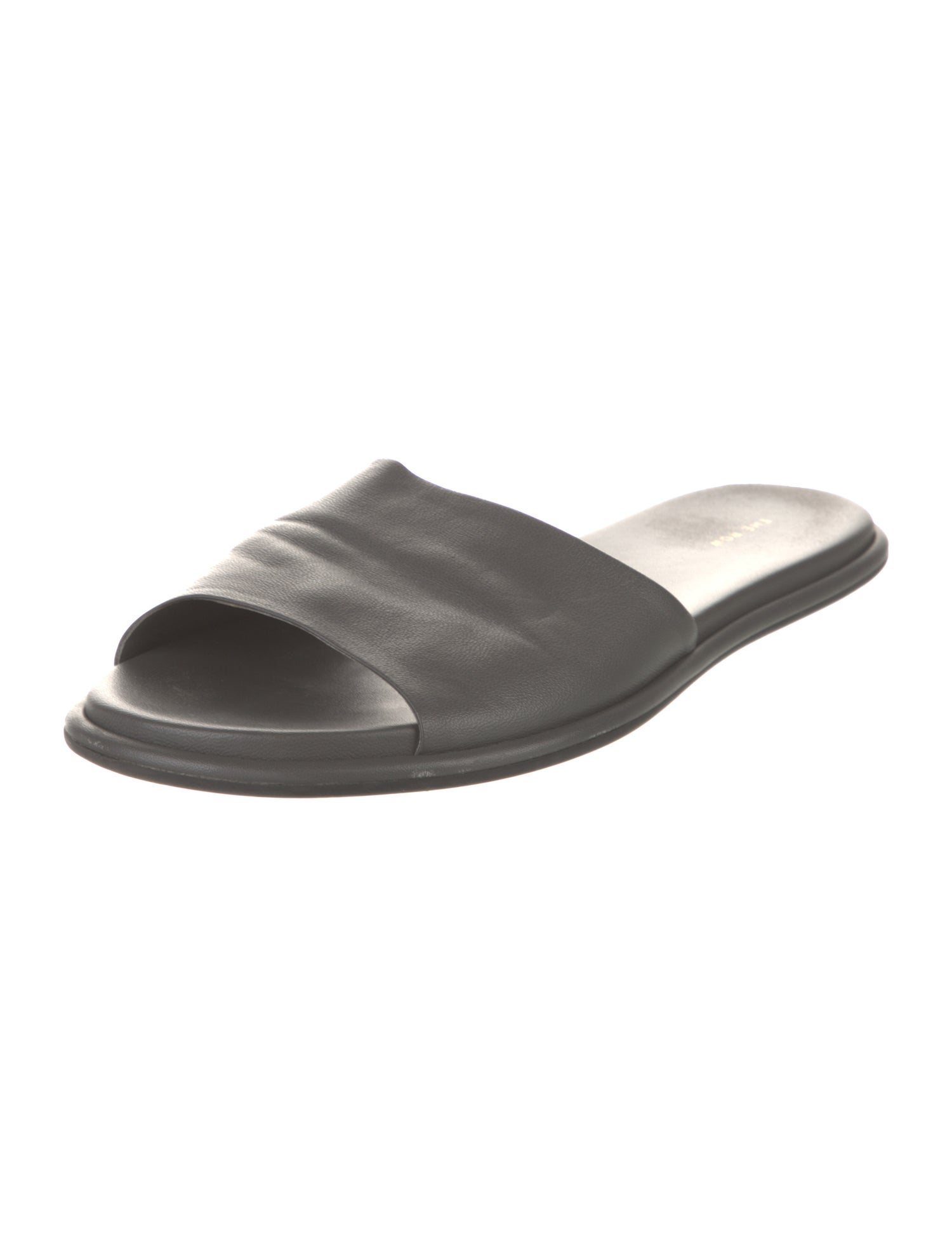 The Row Canal Leather Slides