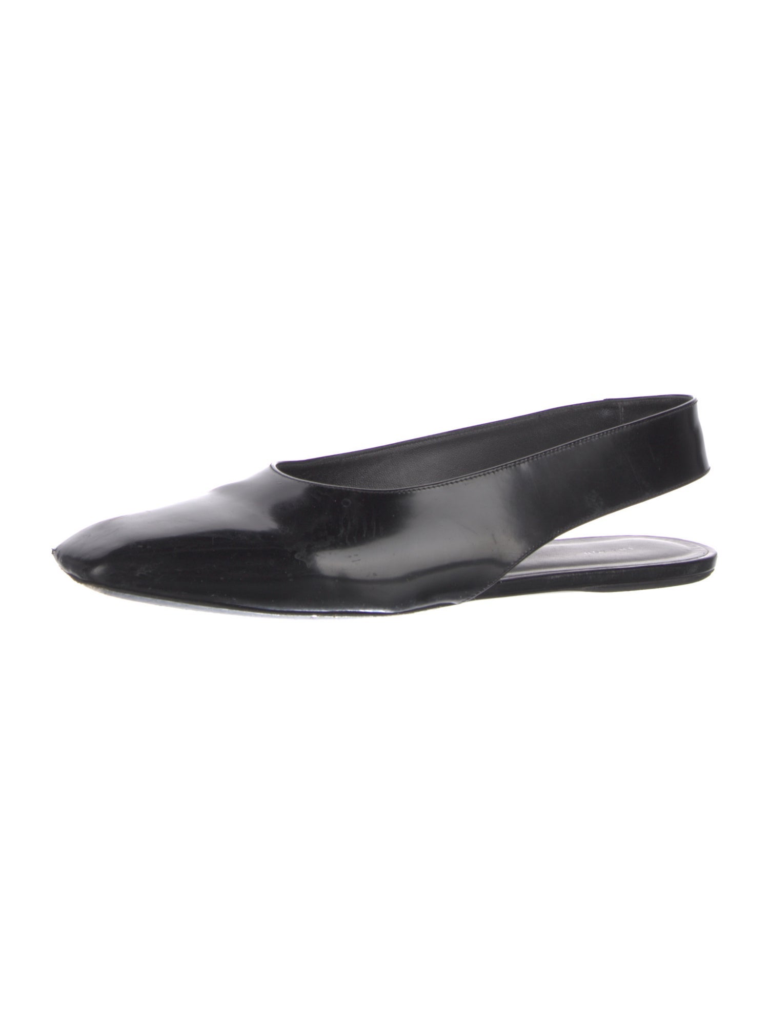 The Row Leather Slingback Flats