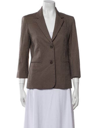 The Row Plaid Print Blazer