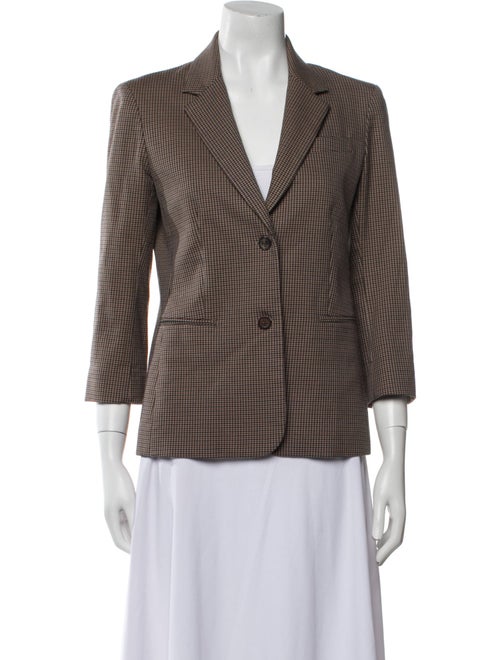 The Row Plaid Print Blazer