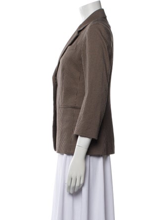 The Row Plaid Print Blazer