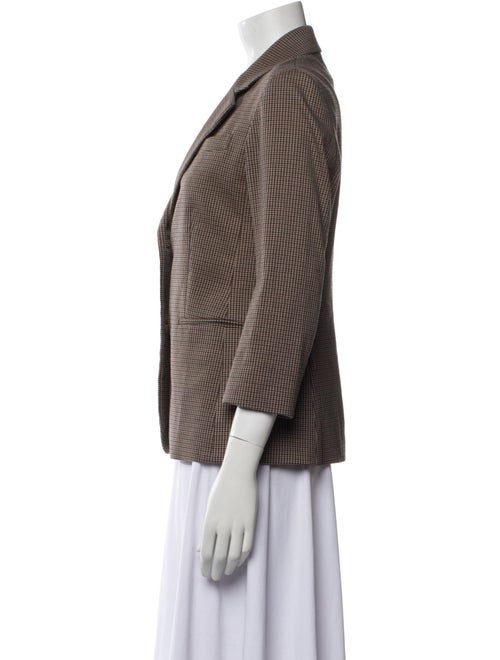 The Row Plaid Print Blazer