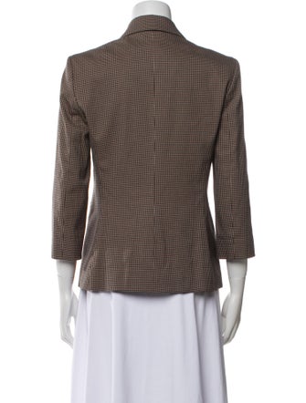 The Row Plaid Print Blazer