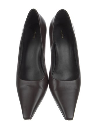 The Row Leather Pumps
