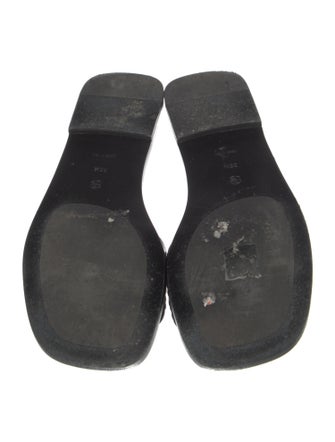 The Row Leather Slides