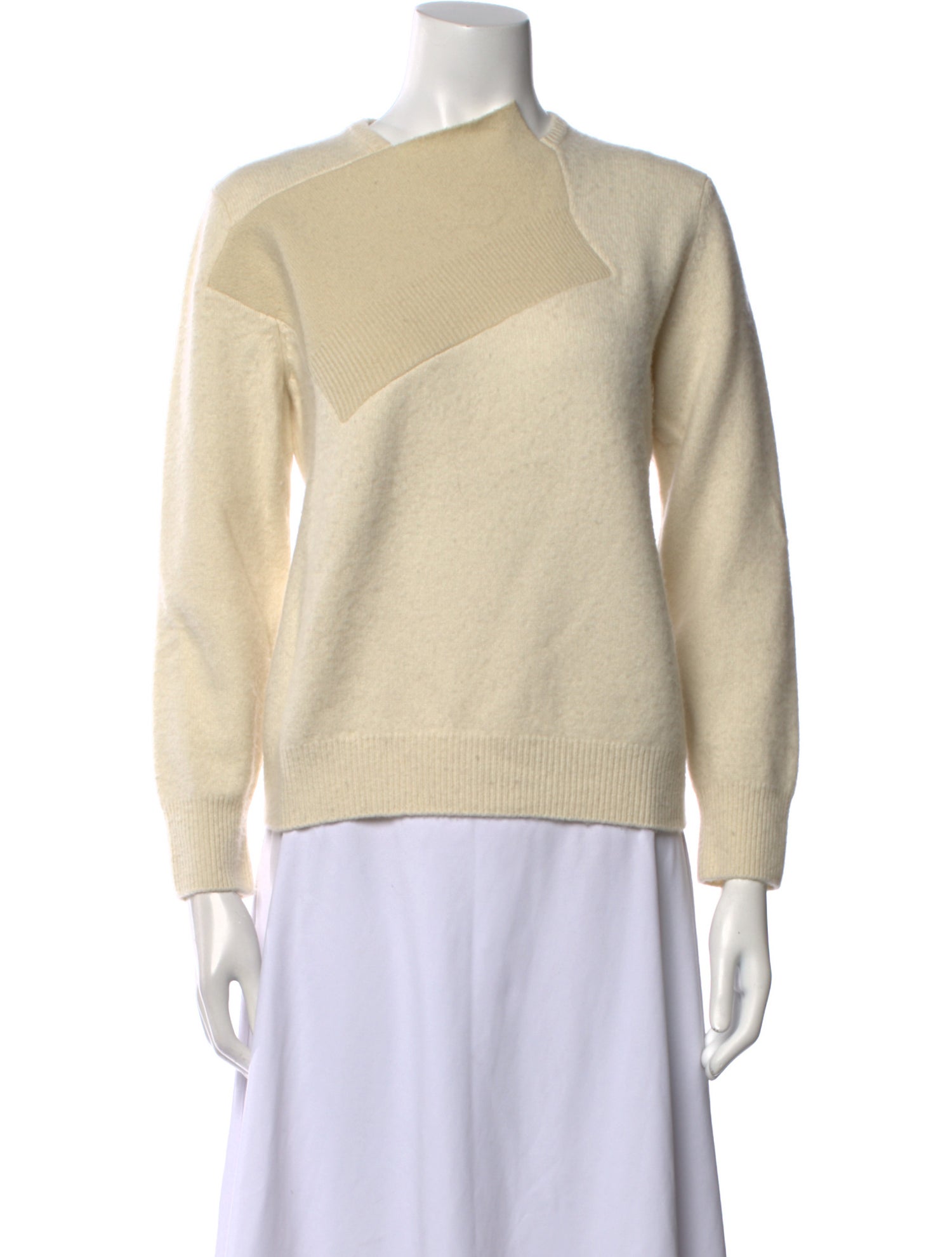 The Row Merino Wool Bateau Neckline Sweater