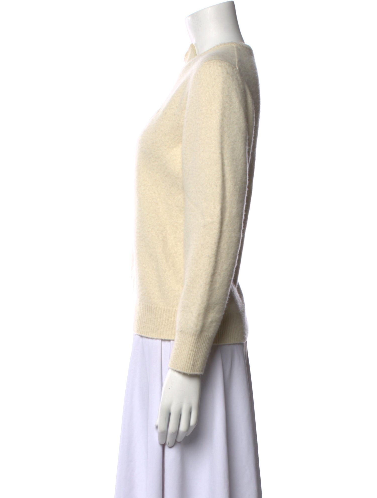 The Row Merino Wool Bateau Neckline Sweater