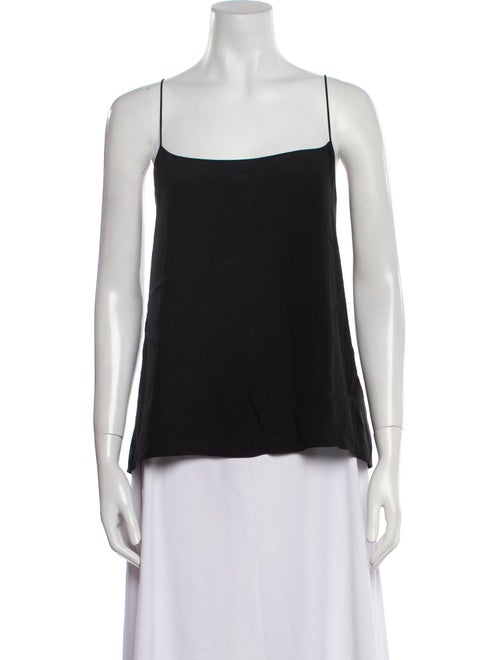 The Row Silk Square Neckline Top
