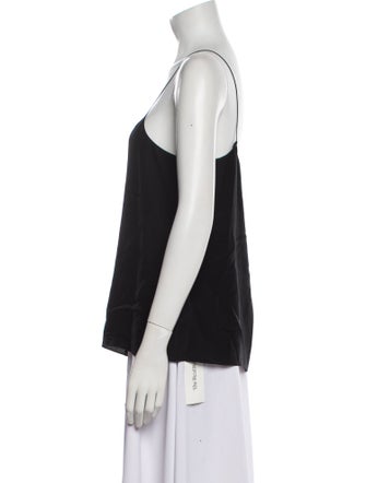 The Row Silk Square Neckline Top