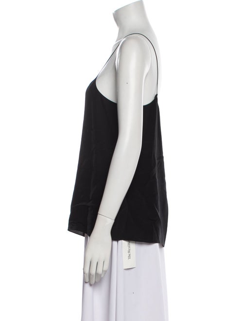 The Row Silk Square Neckline Top