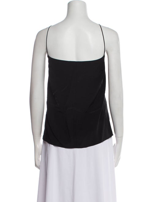 The Row Silk Square Neckline Top