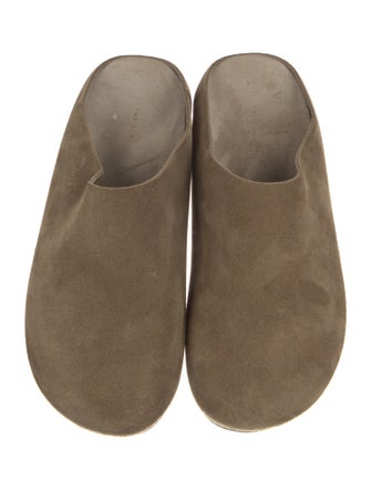The Row Suede Mules