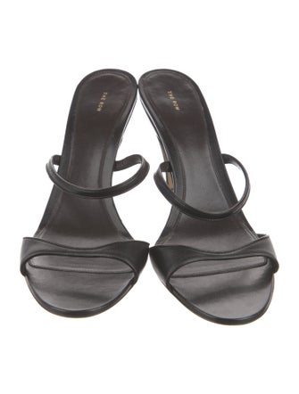The Row Vika Leather Slides
