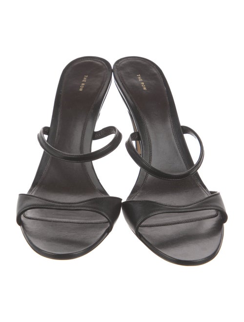 The Row Vika Leather Slides