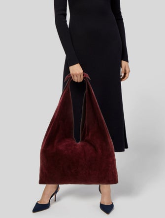 The Row Suede Bindle