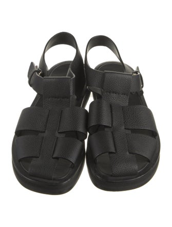 The Row Gaia Leather Slingback Flats