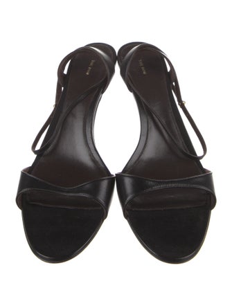 The Row Leather Slingback Sandals