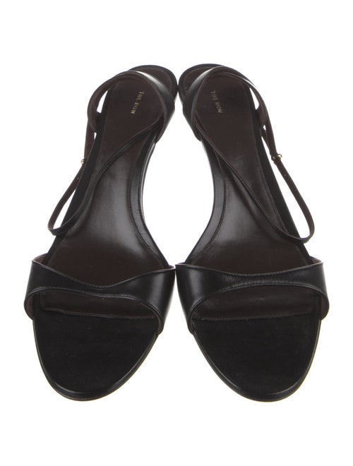 The Row Leather Slingback Sandals