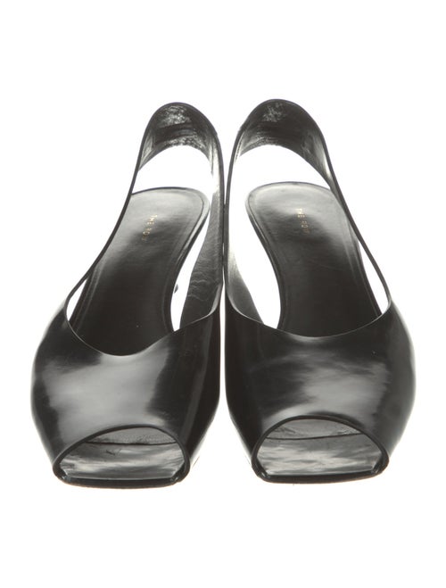 The Row Patent Leather Slingback Flats
