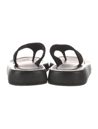 The Row Ginza Suede Slides