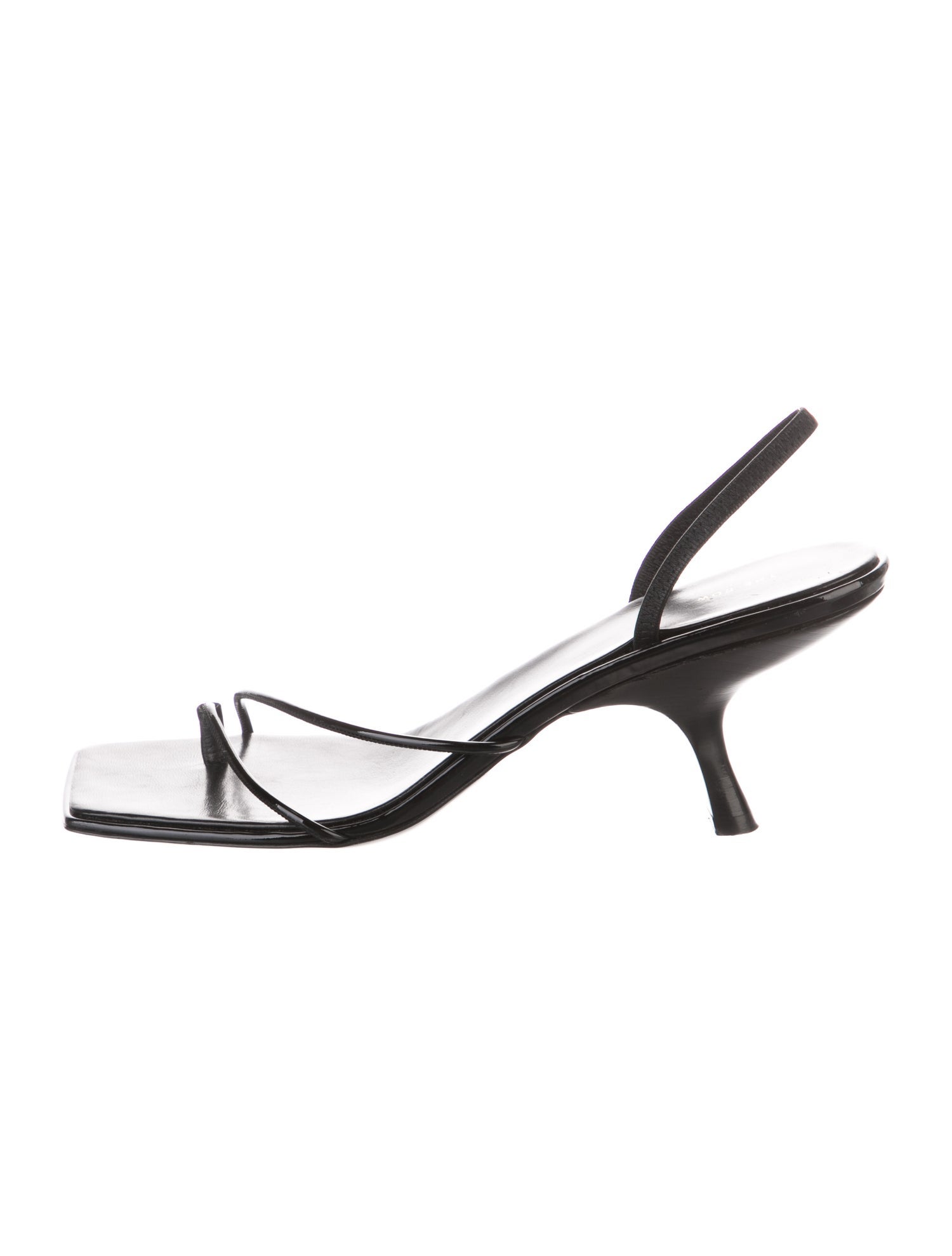 The Row Rai Patent Leather Slingback Sandals