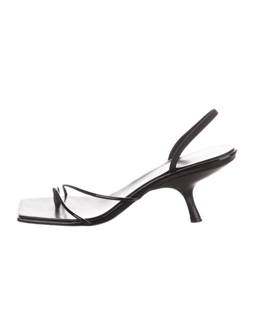 The Row Rai Patent Leather Slingback Sandals