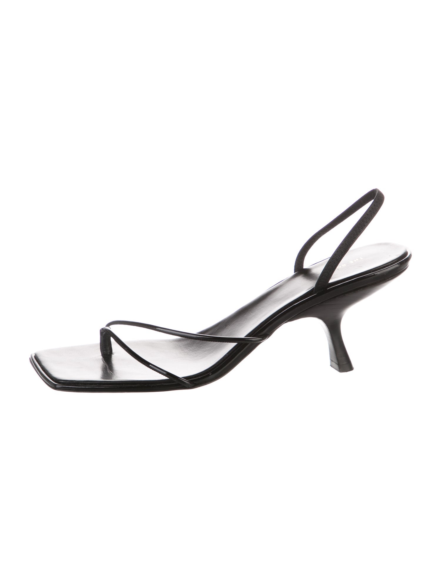 The Row Rai Patent Leather Slingback Sandals