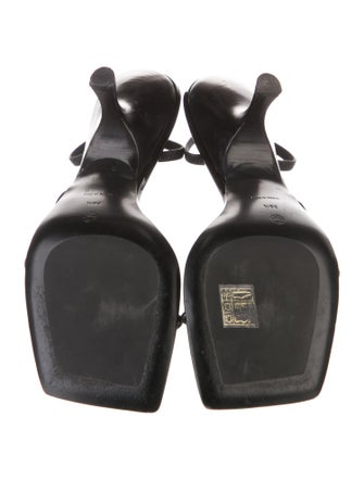 The Row Rai Patent Leather Slingback Sandals