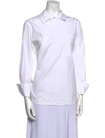 The Row Long Sleeve Button-Up Top