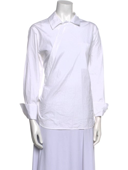 The Row Long Sleeve Button-Up Top