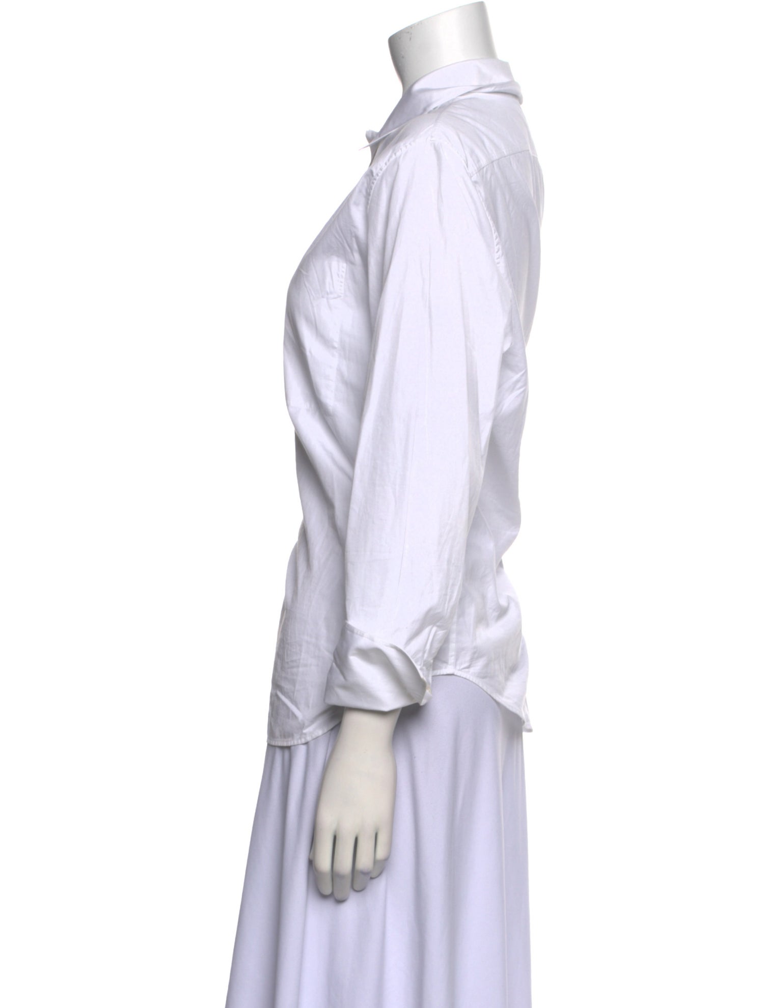 The Row Long Sleeve Button-Up Top