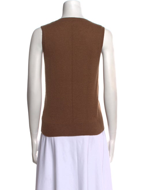 The Row Cashmere Scoop Neck Top