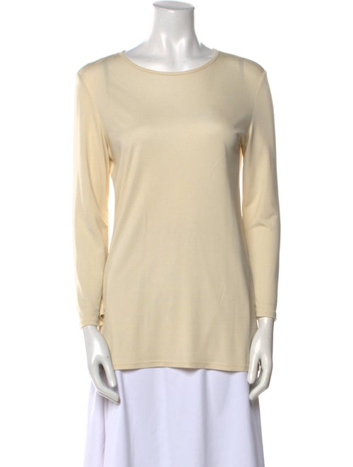 The Row Scoop Neck Long Sleeve Top