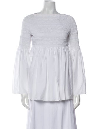 The Row Burton Scoop Neck Blouse