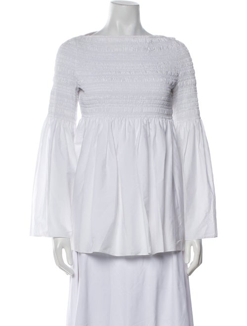 The Row Burton Scoop Neck Blouse