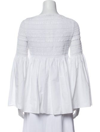 The Row Burton Scoop Neck Blouse
