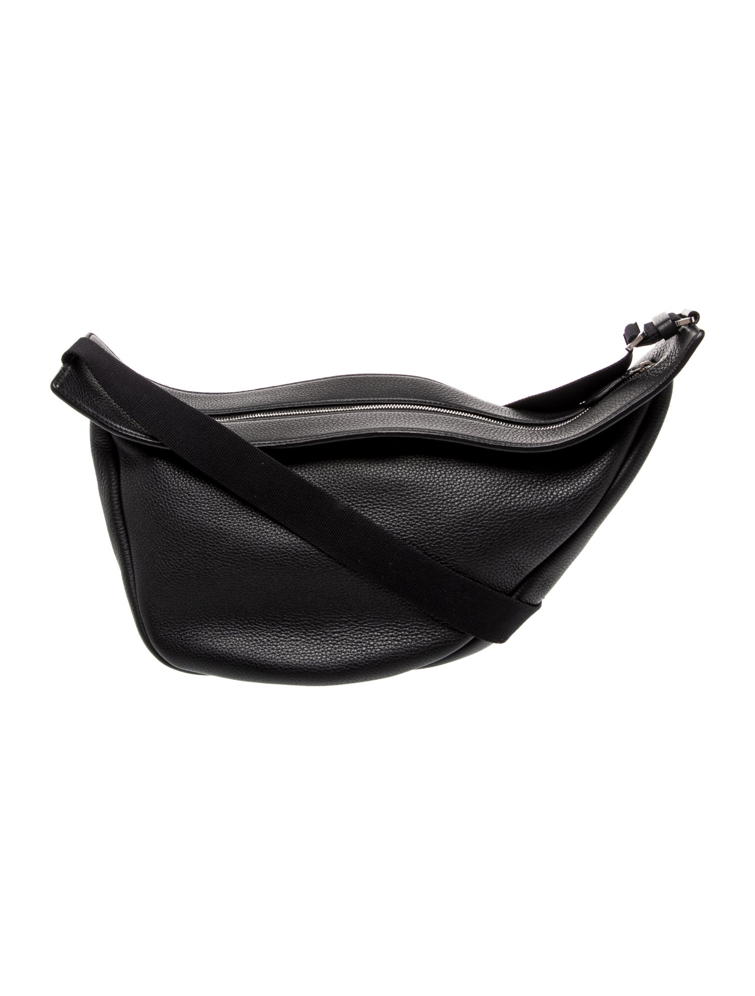 The Row Leather Slouchy Banana Large