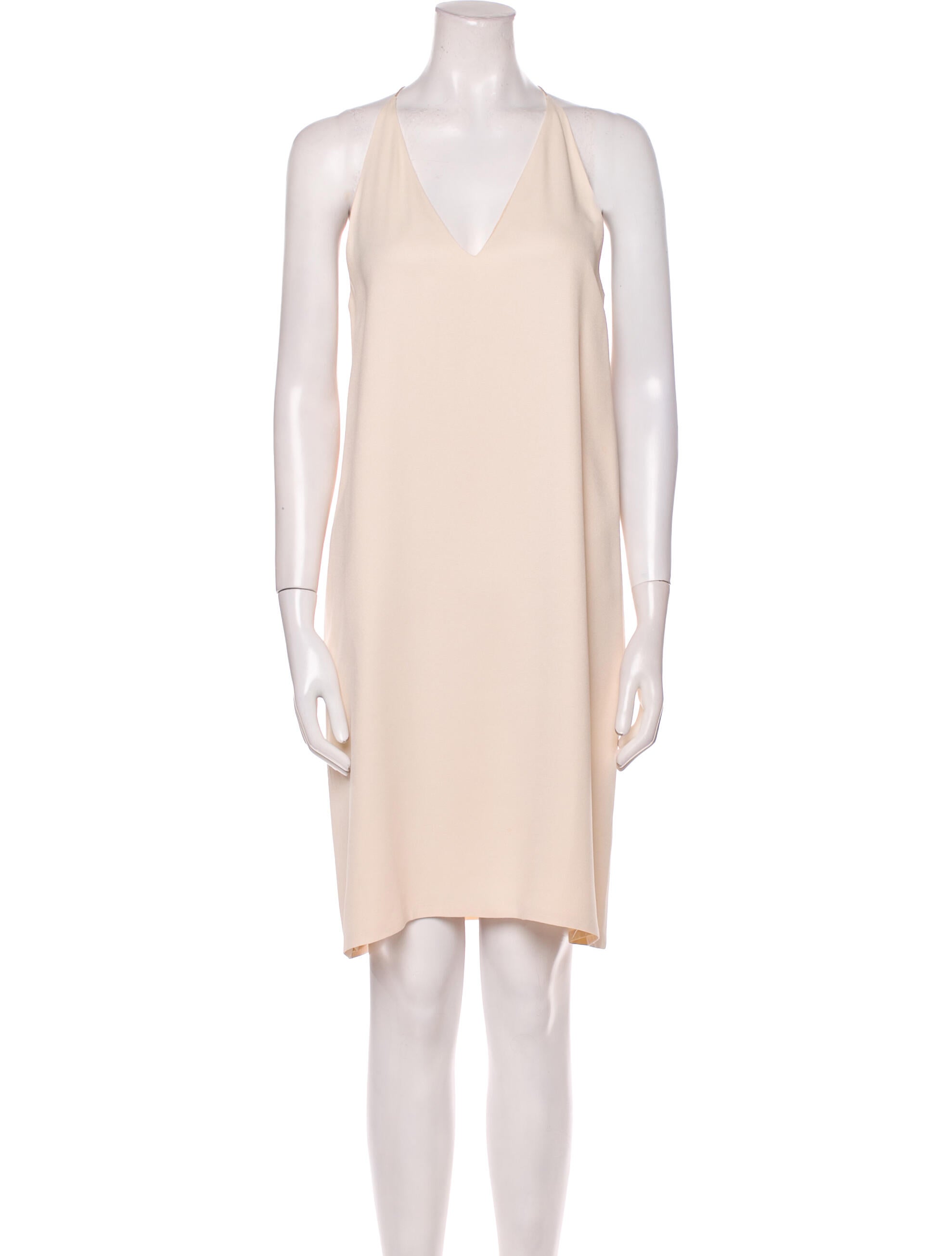 The Row V-Neck Knee-Length Dress