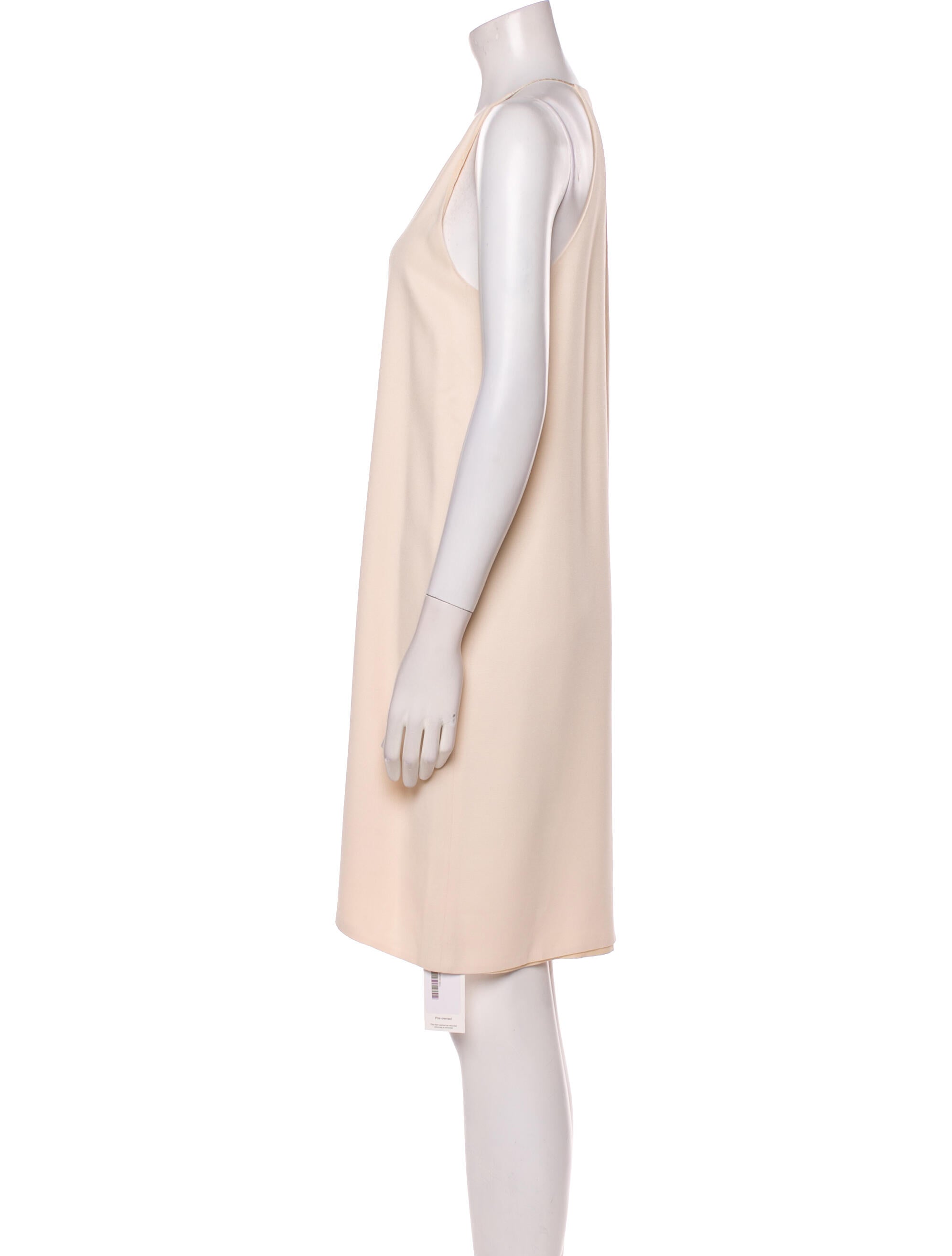 The Row V-Neck Knee-Length Dress