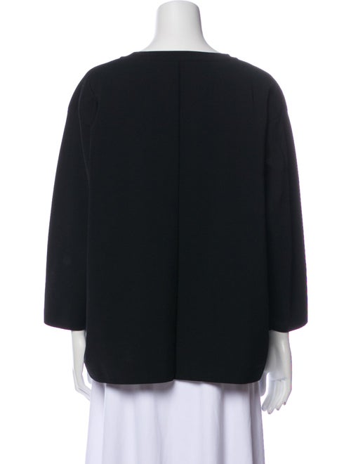 The Row Bateau Neckline Three-Quarter Sleeve Blouse