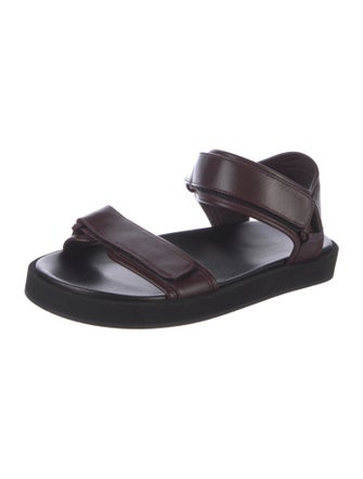 The Row Hook and Loop Sandals Leather Sandals