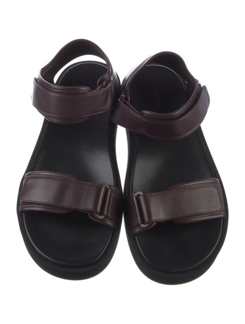 The Row Hook and Loop Sandals Leather Sandals