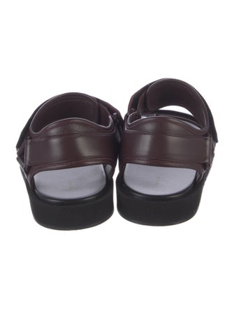 The Row Hook and Loop Sandals Leather Sandals