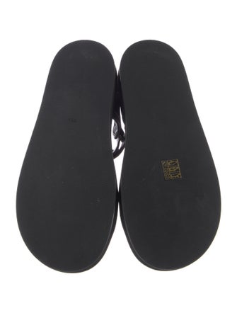 The Row Hook and Loop Sandals Leather Sandals
