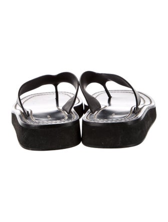 The Row Ginza Leather Flip Flops