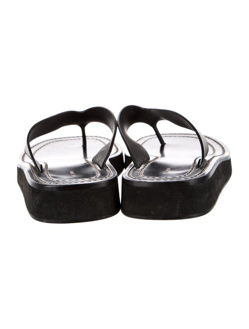 The Row Ginza Leather Flip Flops